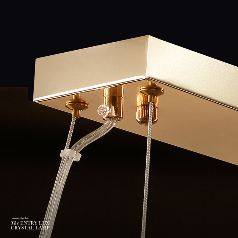 Crystal Dining Pendant Lamp Modern Kitchen Dining Room Crystal Hanging Lamp Fixture