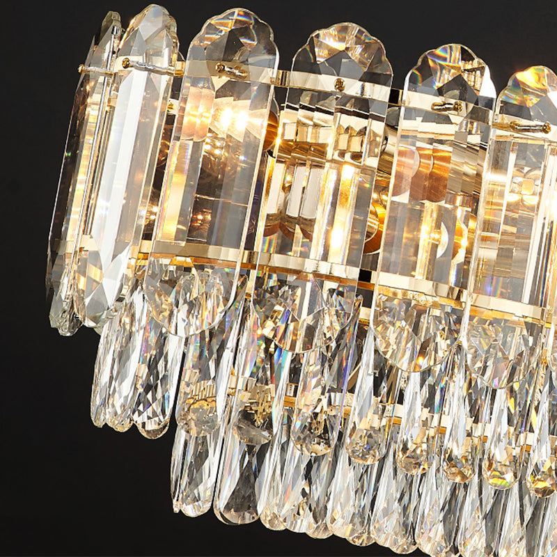 Crystal Dining Island Light Modern Kitchen Comedor de la lámpara colgante de cristal