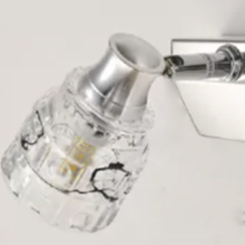 Makeup Mirror Light Modern Simple Stainless Steel Mirror Lamp Fixture for Bathroom Toilet