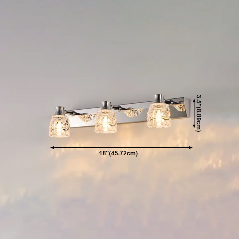 Makeup Mirror Light Modern Simple Stainless Steel Mirror Lamp Fixture for Bathroom Toilet