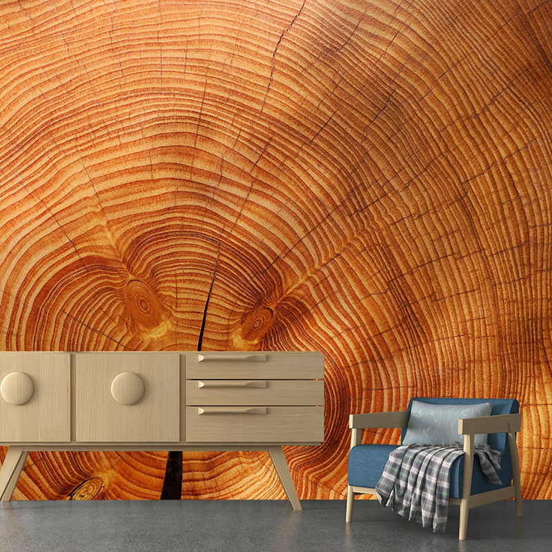 Wood Grain Industrial Style Mural Decorative Mildew Resistant Home Decor