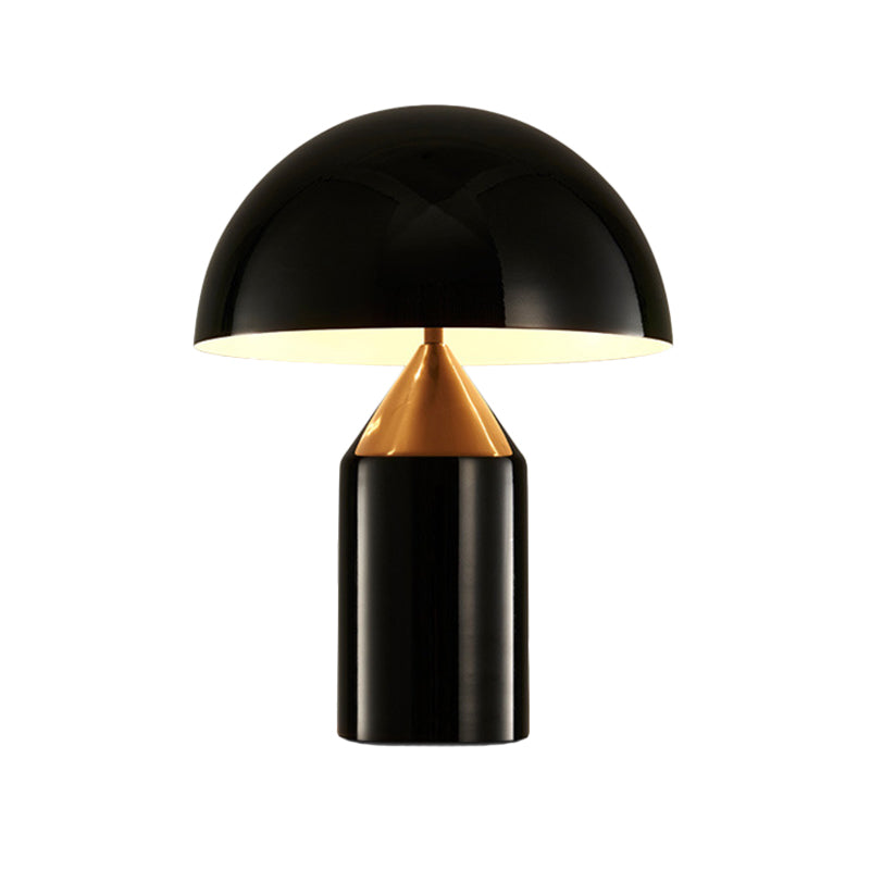 Dome Tavola in metallo Luce post-moderna 2 lampadina nera Lampada per soggiorno