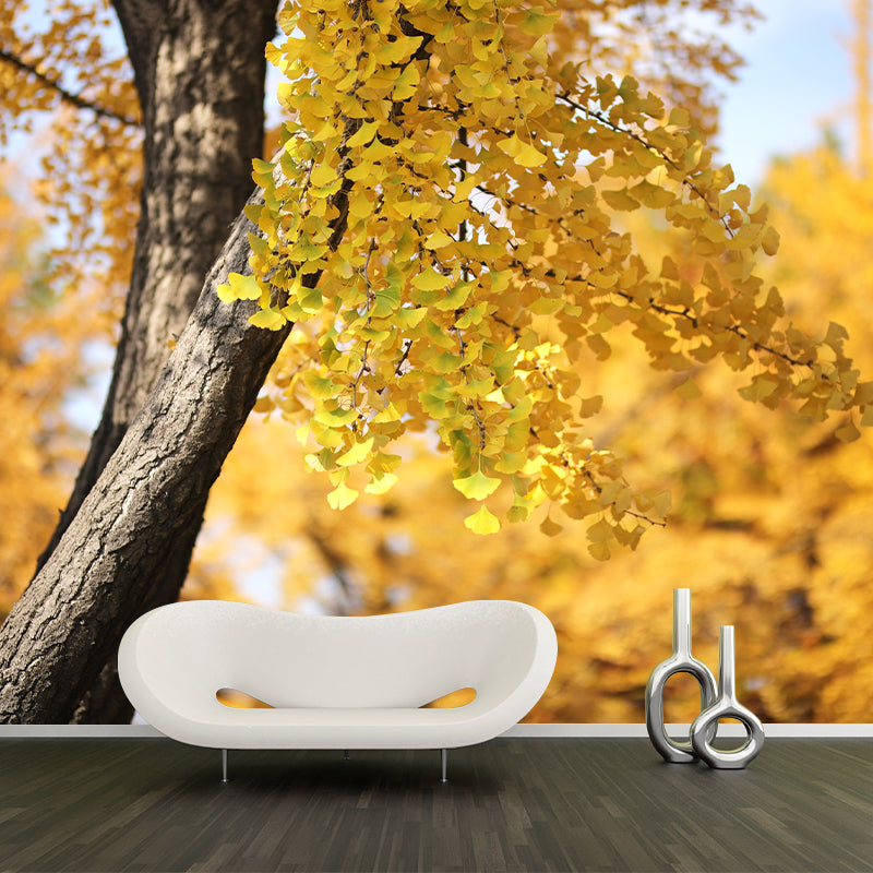 Modern Style Forest Mural Wallpaper Decorative Mildew Resistant Wall Decor