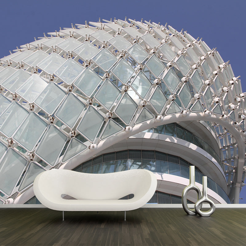 Contemporary Construction Mural Decorative Mildew Resistant Wall Covering