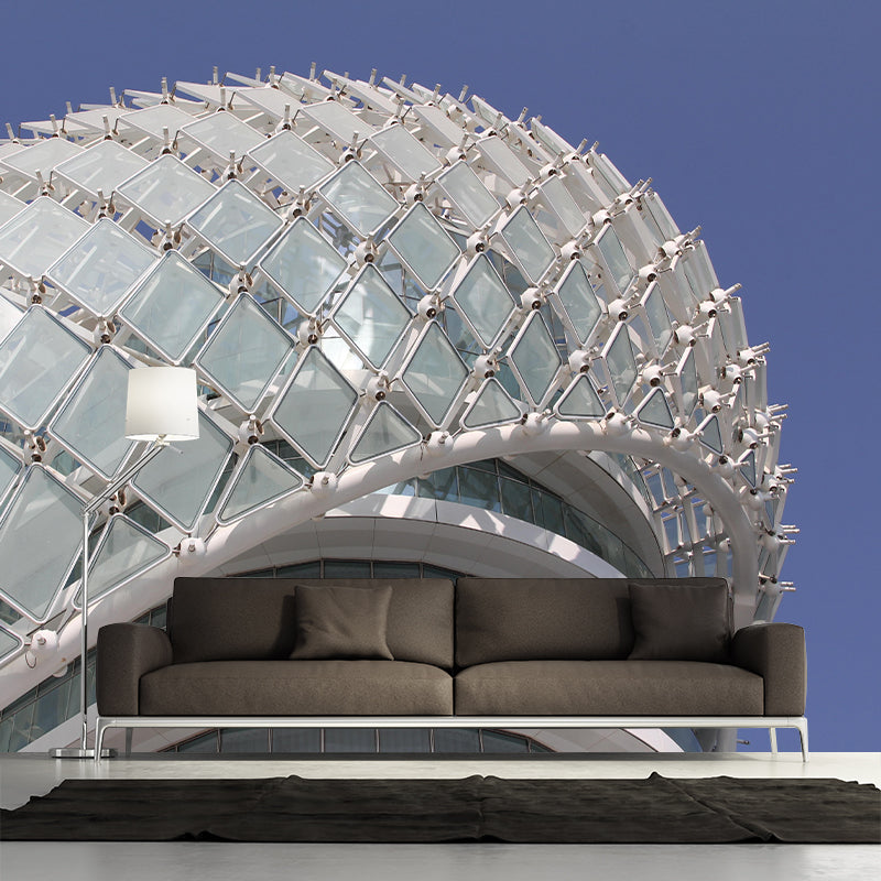 Contemporary Construction Mural Decorative Mildew Resistant Wall Covering