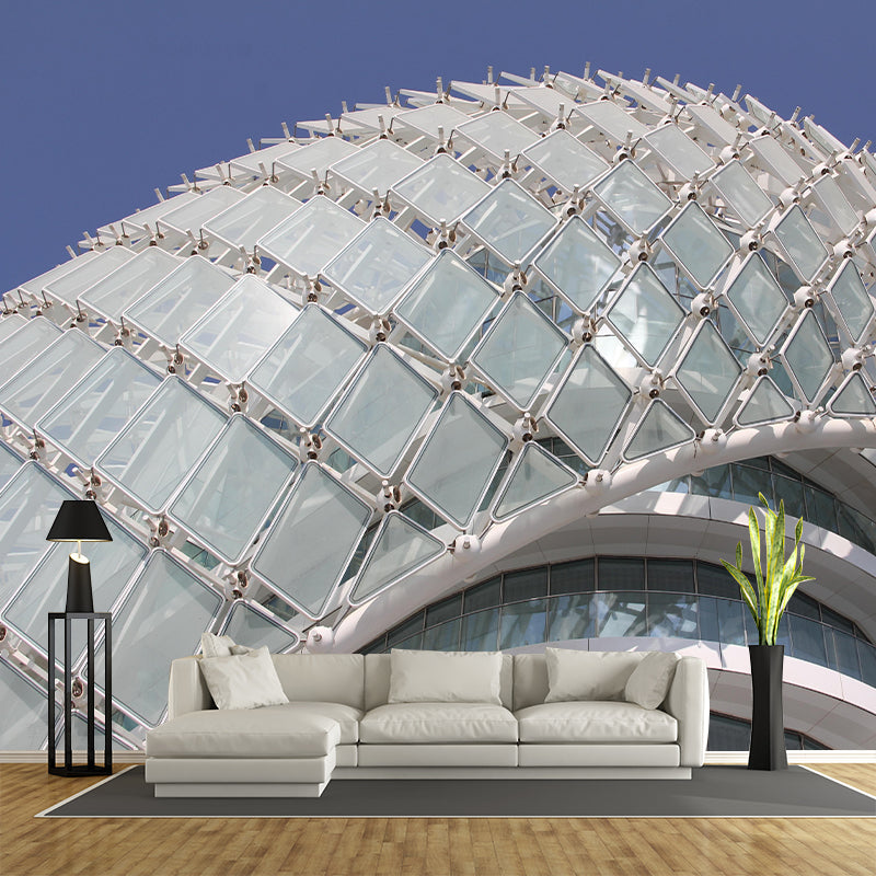 Contemporary Construction Mural Decorative Mildew Resistant Wall Covering