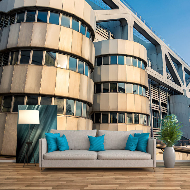 Customized Construction Mural Decorative Mildew Resistant Home Decor