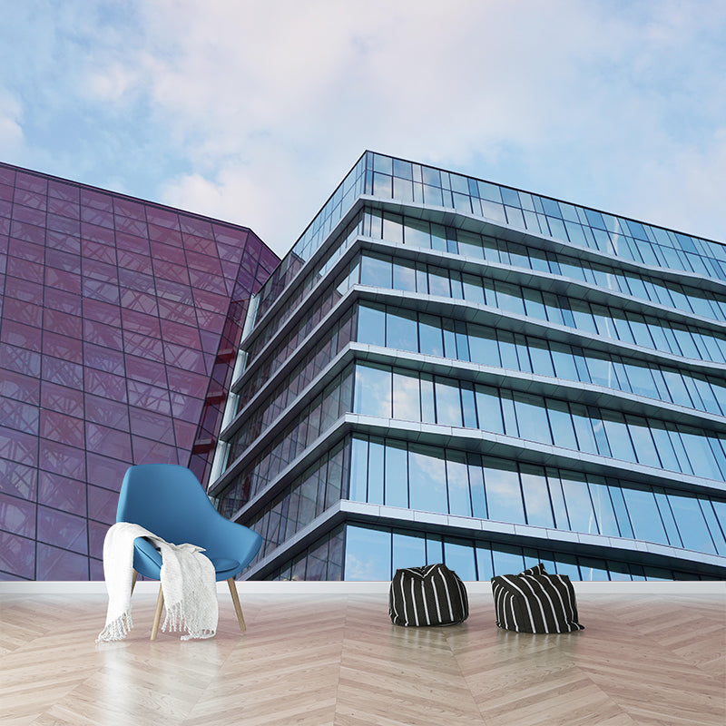 Customized Construction Mural Decorative Mildew Resistant Home Decor