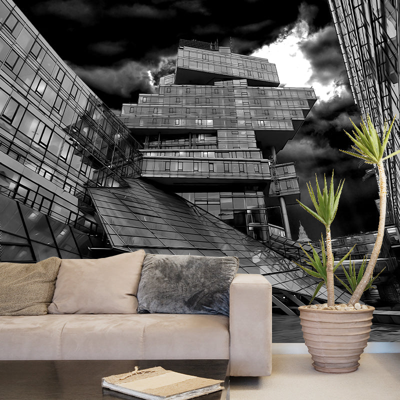 Customized Construction Mural Decorative Mildew Resistant Home Decor