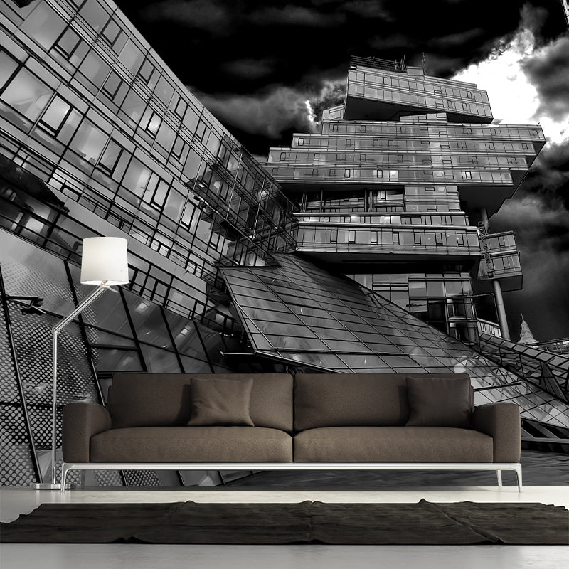 Customized Construction Mural Decorative Mildew Resistant Home Decor