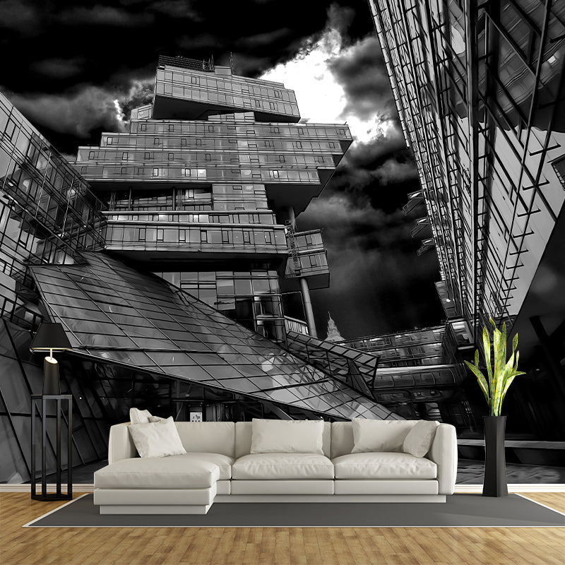 Customized Construction Mural Decorative Mildew Resistant Home Decor