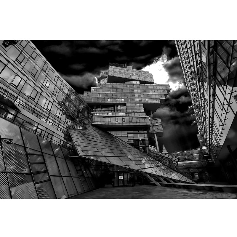 Customized Construction Mural Decorative Mildew Resistant Home Decor