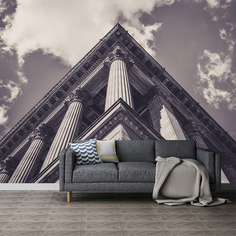 Contemporary Construction Mural Decorative Mildew Resistant Wall Decor