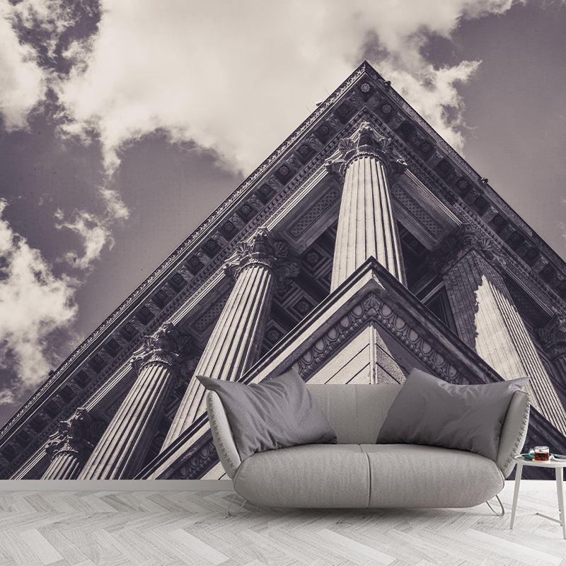 Contemporary Construction Mural Decorative Mildew Resistant Wall Decor