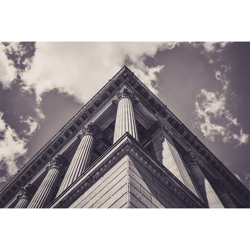 Contemporary Construction Mural Decorative Mildew Resistant Wall Decor