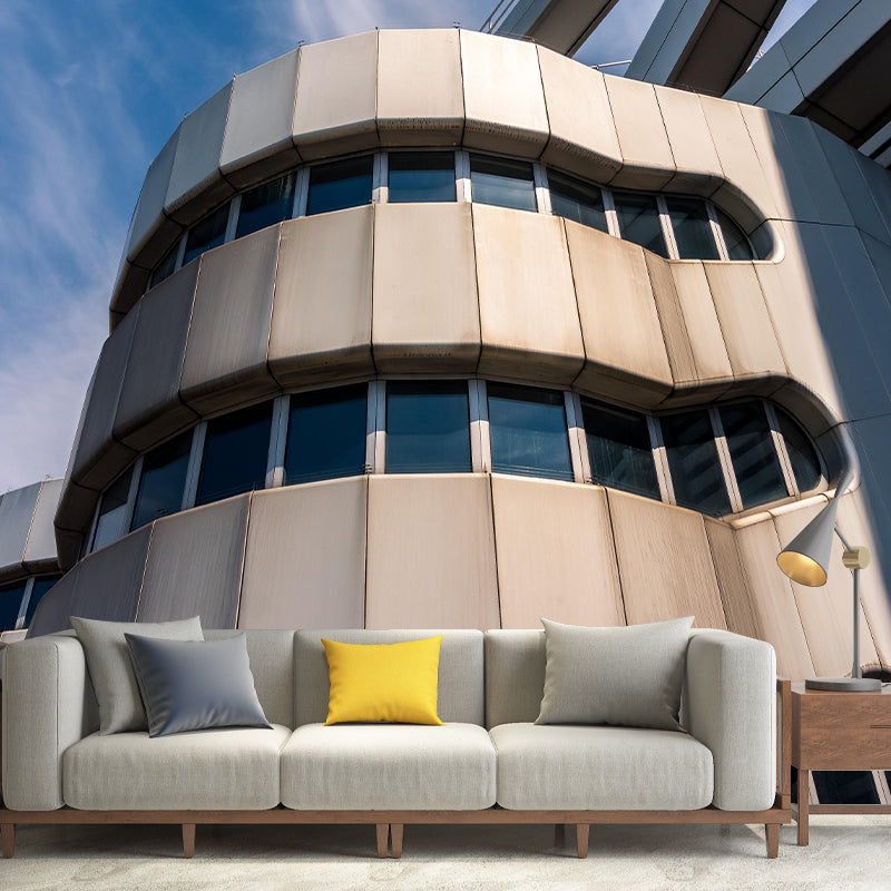 Construction Mural Wallpaper Decorative Mildew Resistant Home Decor