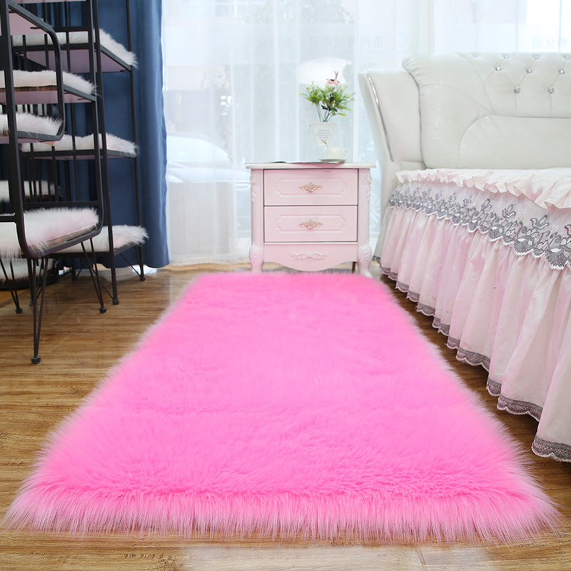 Eenvoud woonkamer tapijt funky gewoon tapijt polyester shag tapijt met niet-slip achterste