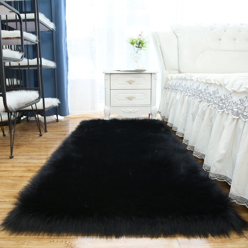 Eenvoud woonkamer tapijt funky gewoon tapijt polyester shag tapijt met niet-slip achterste