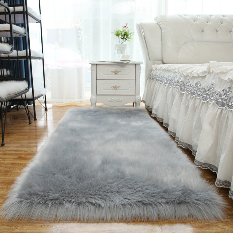 Eenvoud woonkamer tapijt funky gewoon tapijt polyester shag tapijt met niet-slip achterste