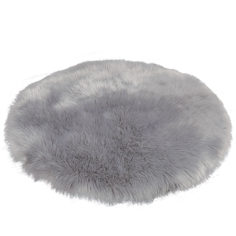 Einfachheit runder Teppich funky einfacher Bereich Teppich Polyester Shag Teppich mit rutschfestem Rücken