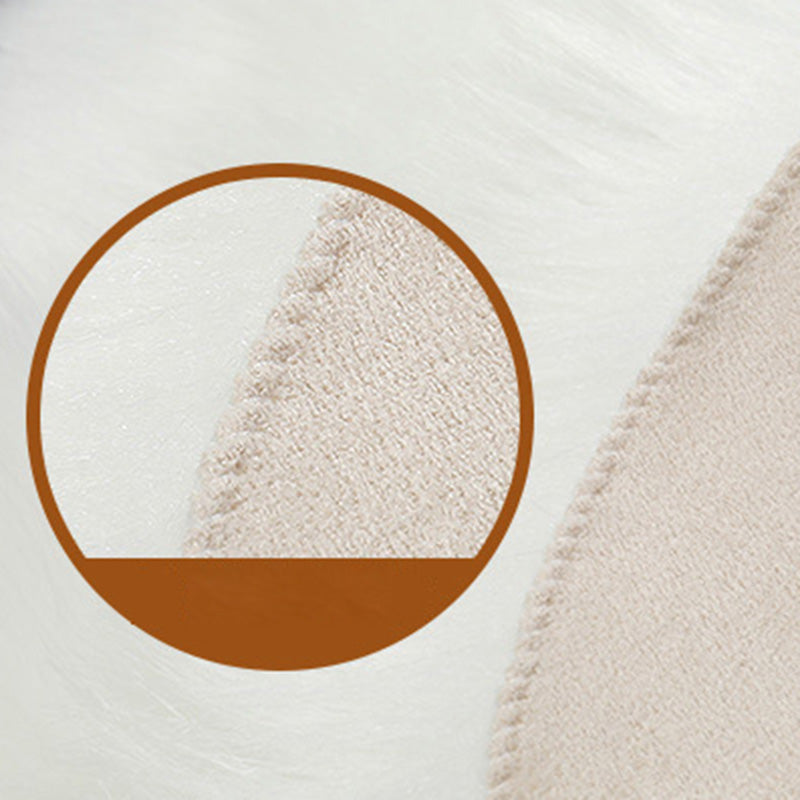 Einfachheit runder Teppich funky einfacher Bereich Teppich Polyester Shag Teppich mit rutschfestem Rücken