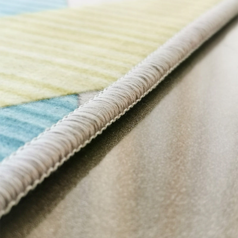 Minimalist Area Rug Marble Pattern Carpet Polyester Stain Resistant Area Rug for Living Room