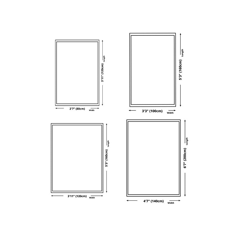 Minimalist Area Rug Marble Pattern Carpet Polyester Stain Resistant Area Rug for Living Room