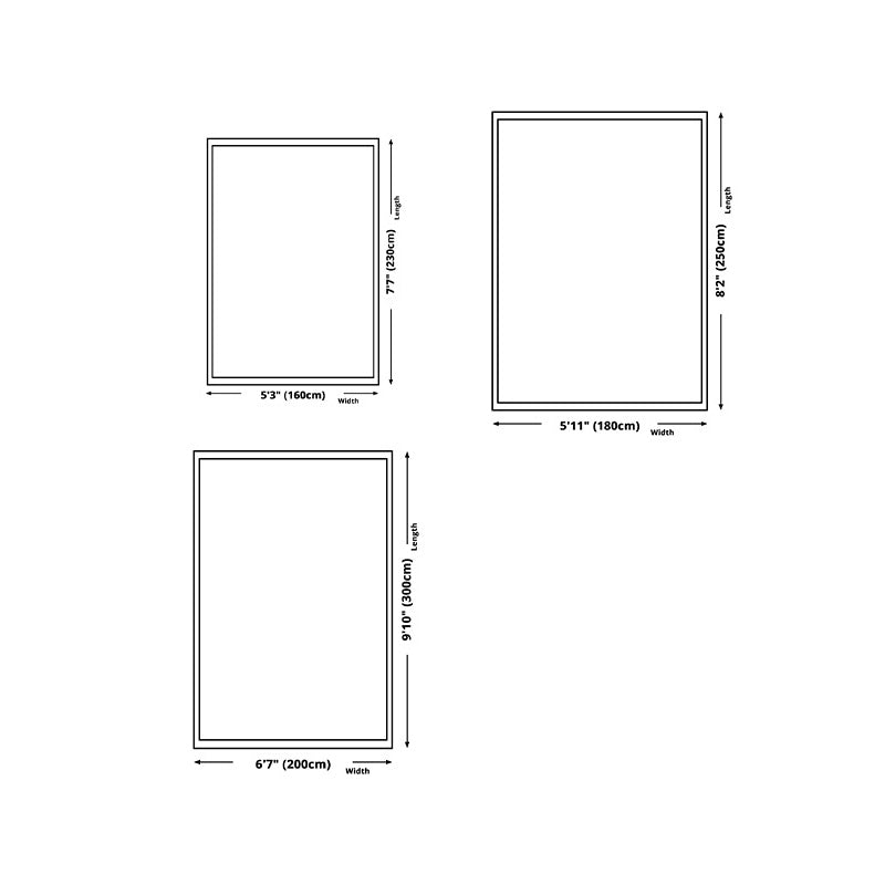 Minimalist Area Rug Marble Pattern Carpet Polyester Stain Resistant Area Rug for Living Room