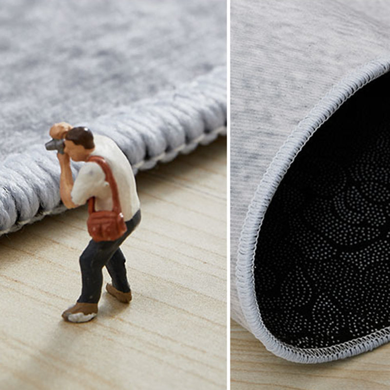 Gorgeous Gray Tone Carpet Modern Polyester Area Rug Living Room Area Rug with Non-Slip Backing