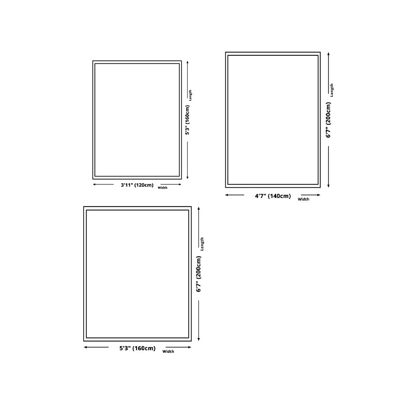 Gorgeous Gray Tone Carpet Modern Polyester Area Rug Living Room Area Rug with Non-Slip Backing