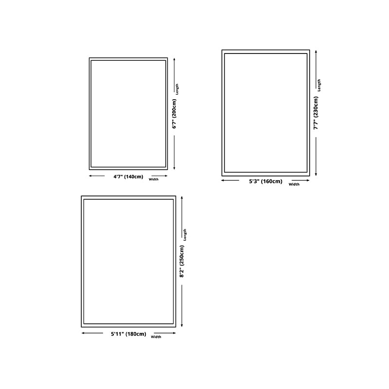 Black Plaid Print Carpet Modern Polyester Area Rug Stain Resistant Rug for Home Decor