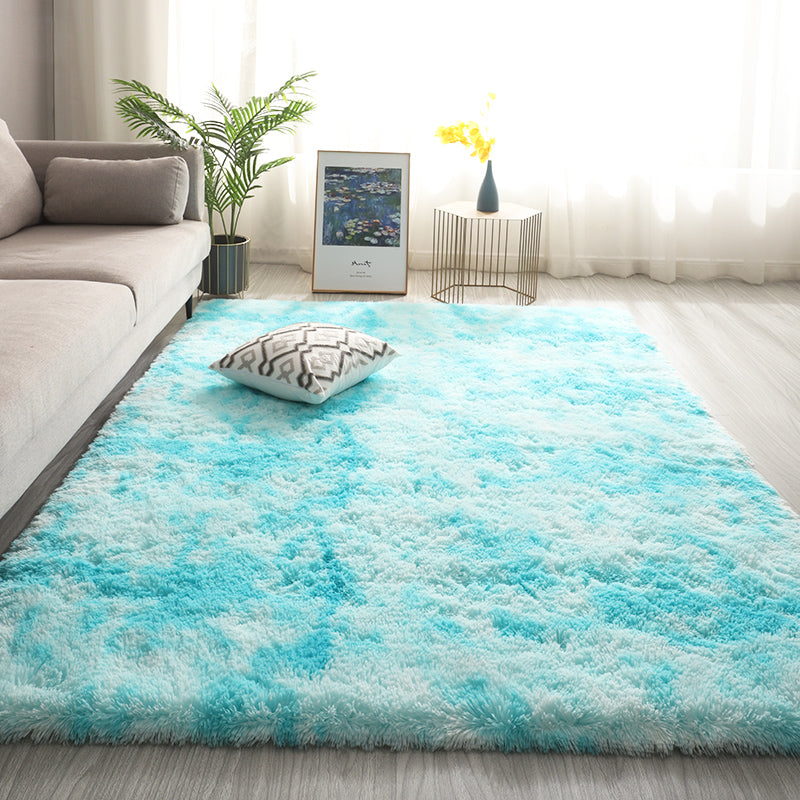 Funky Tie Dye Printed Rug Distinctive Carpet Polyester Anti-Slip Shag Rug for Living Room