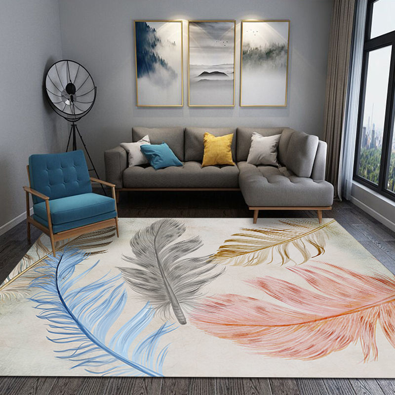 Gorgeous Carpet Trendy Polyester Area Rug Living Room Area Carpet with Non-Slip Backing