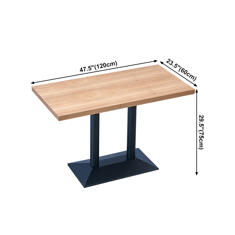 Industrial Style Dining Room Table Metal Base Table for Home Kitchen Dinner