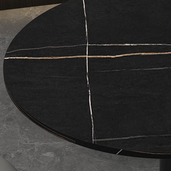 Tavolo da pranzo contemporaneo da 31,5 pollici tavolo rotondo per cucina e sala da pranzo