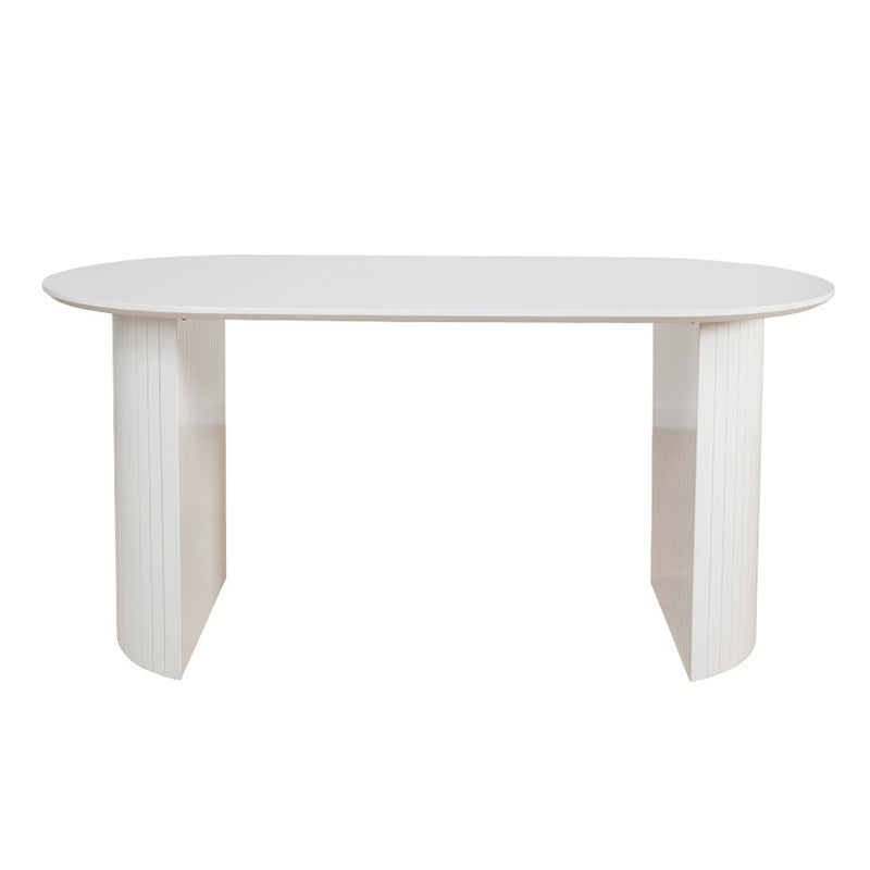 Contemporary Style Oval Dining Table Solid Wood Furniture for Dining Room