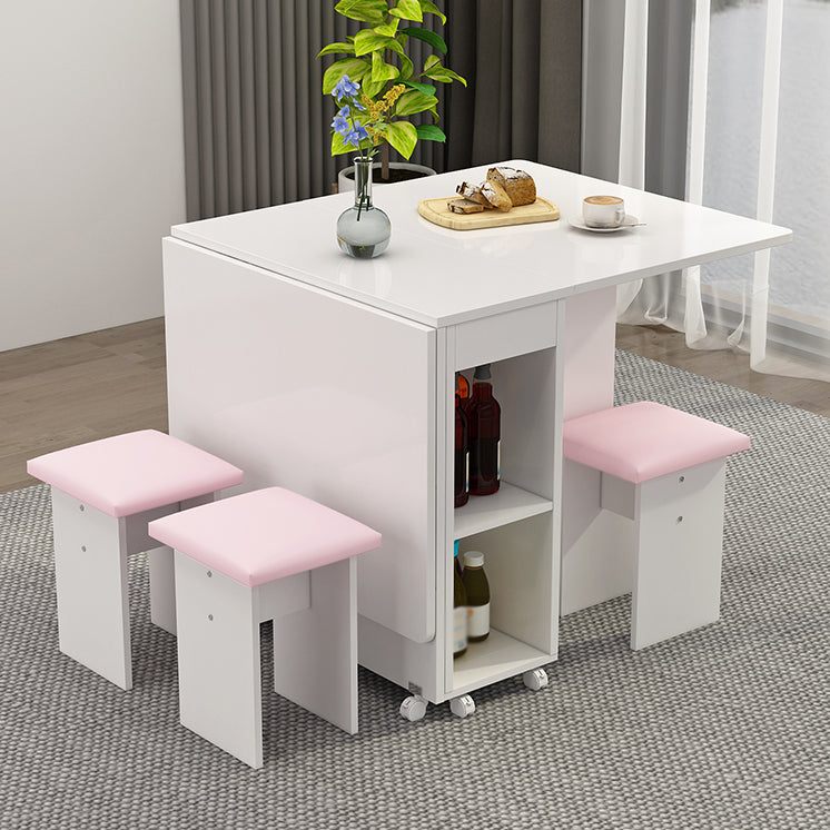 Contemporary Faux Marble Multifunction Table Single Rectangle Table (table only)