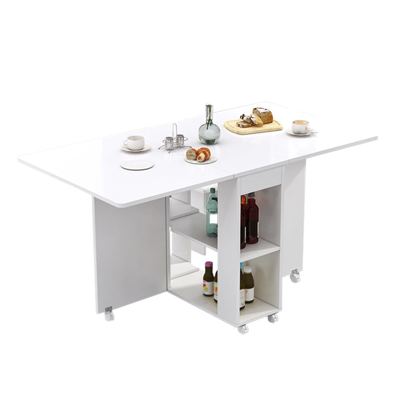 Contemporary Faux Marble Multifunction Table Single Rectangle Table (table only)