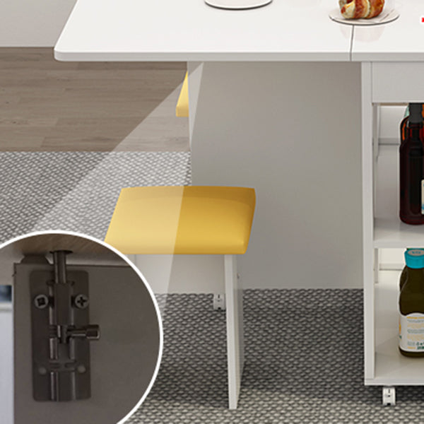 Contemporary Faux Marble Multifunction Table Single Rectangle Table (table only)