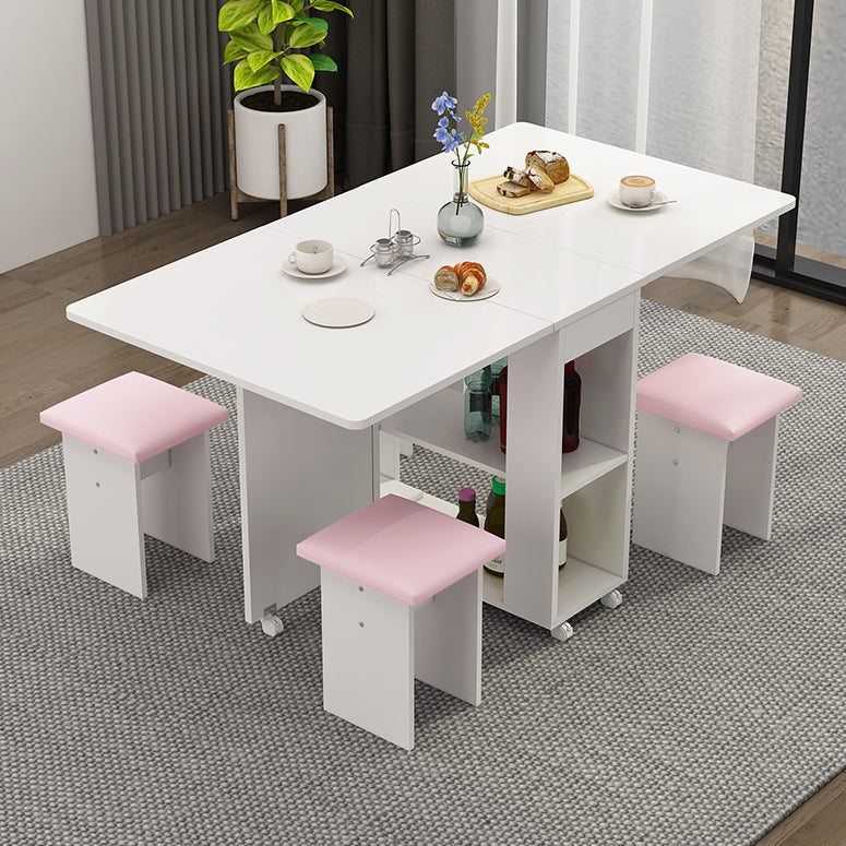 Contemporary Faux Marble Multifunction Table Single Rectangle Table (table only)
