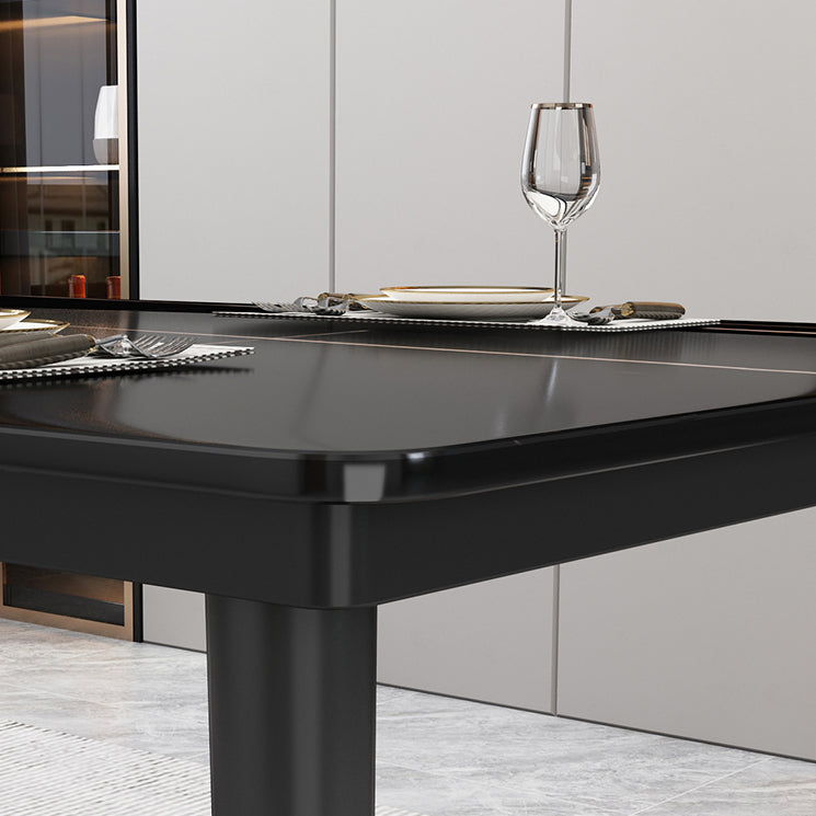 Moderne gesinterde stenen tafel, rechthoekige keukeneettafel met 4 poten