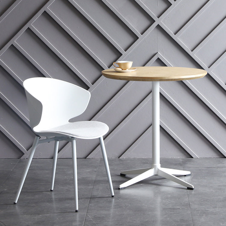 Metaal traditionele luxe ronde eettafel vervaardigd houten binnen tafel voor keuken
