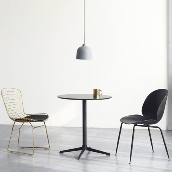Metaal traditionele luxe ronde eettafel vervaardigd houten binnen tafel voor keuken