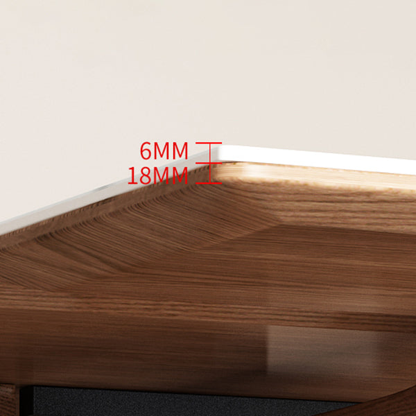 Midcentury Stone Dining Table Rectangle 4 Legs Furniture,43.3"L x 31.5"W x 30.7"H