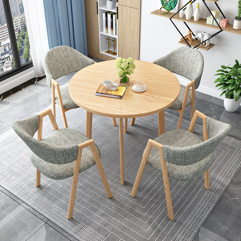 Minimalistische ronde vorm MDF-tafel Standaard eettafel voor keuken