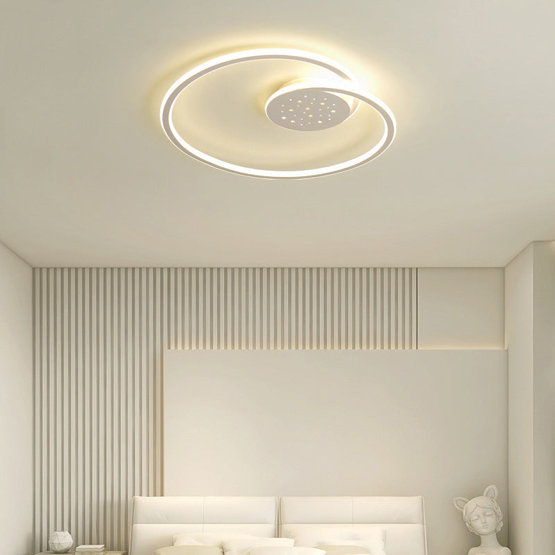 Line Shape LED-plafondlamp Modern ijzer 2-lichts inbouw voor slaapkamer