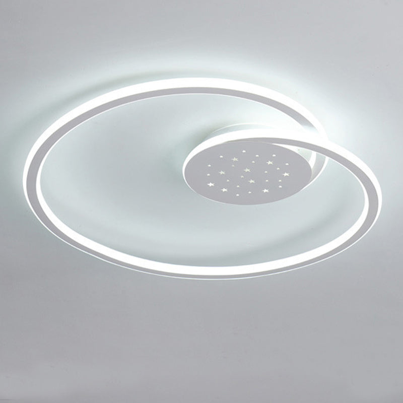 Line Shape LED-plafondlamp Modern ijzer 2-lichts inbouw voor slaapkamer