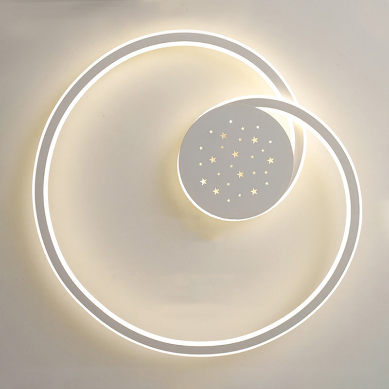 Line Shape LED-plafondlamp Modern ijzer 2-lichts inbouw voor slaapkamer