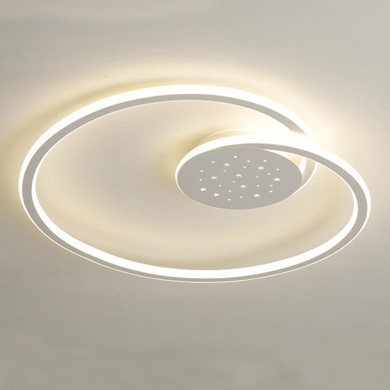 Line Shape LED-plafondlamp Modern ijzer 2-lichts inbouw voor slaapkamer