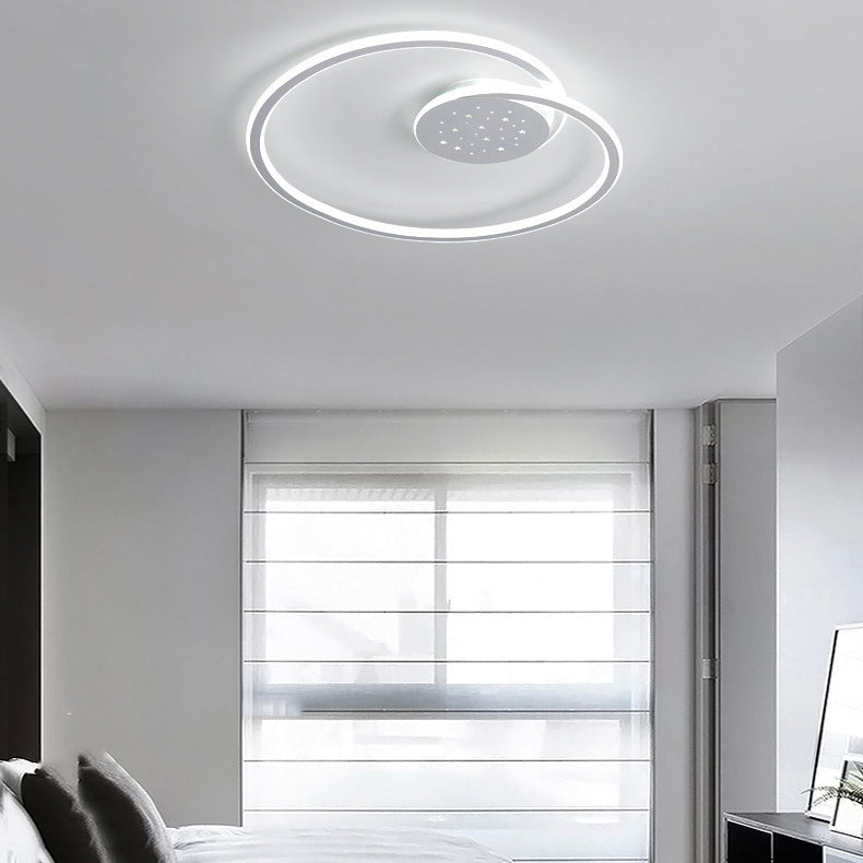 Line Shape LED-plafondlamp Modern ijzer 2-lichts inbouw voor slaapkamer